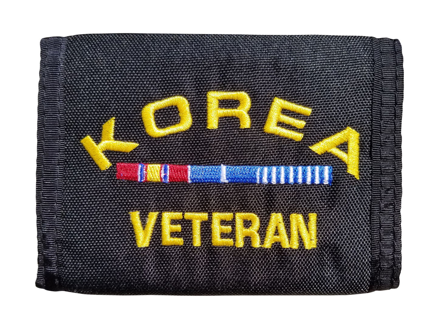 High Velocity Military Wallets. Each wallet has a logo and ID window.