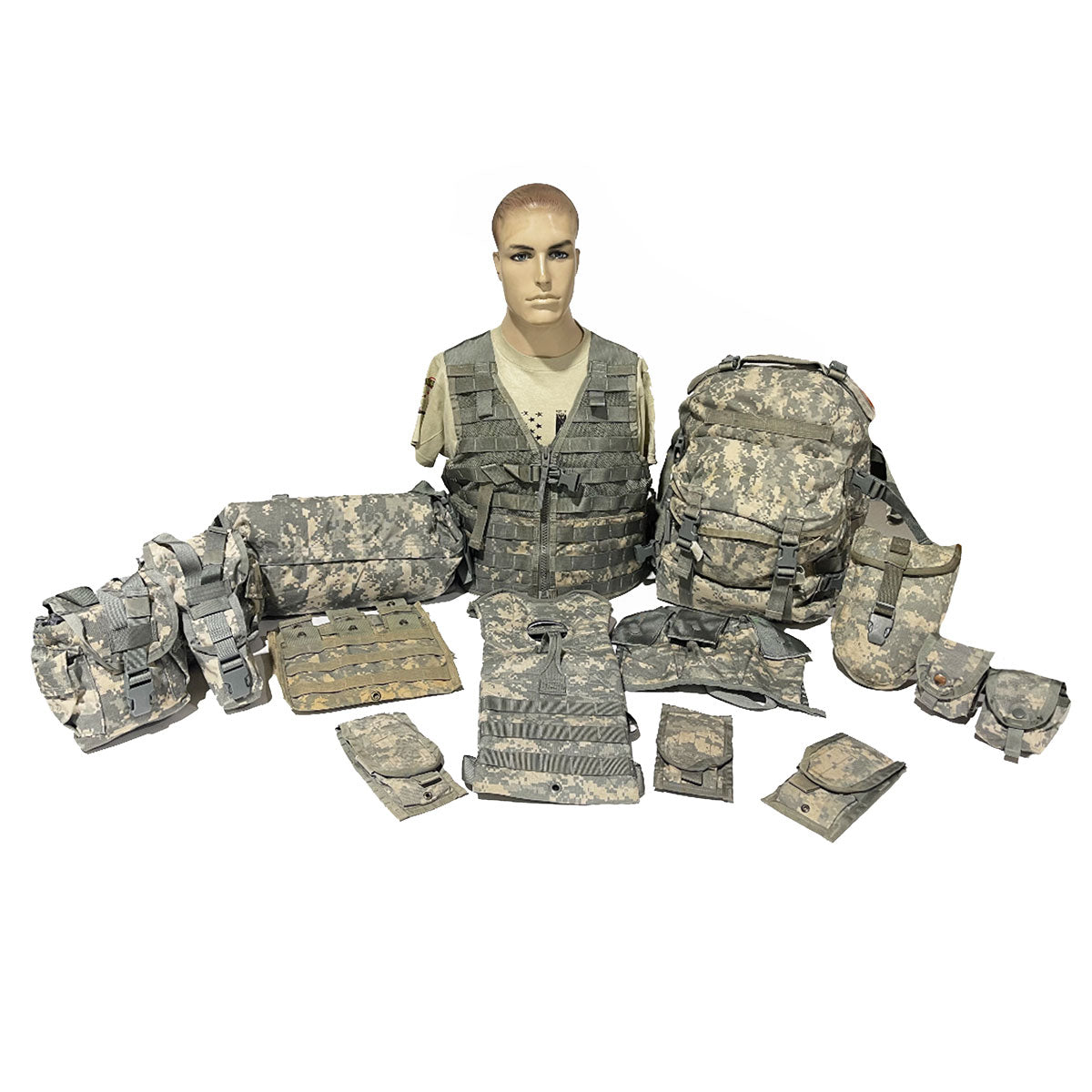 16pc Rifleman Kit MOLLE System ACU Complete Set USGI