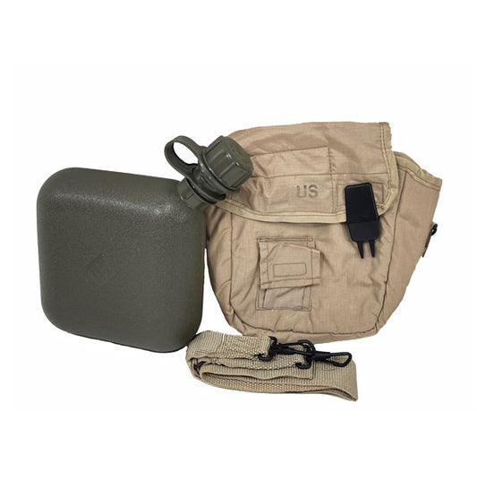 2 QT Collapsible Water Canteen - New - NSN: 8465-01-118-8173