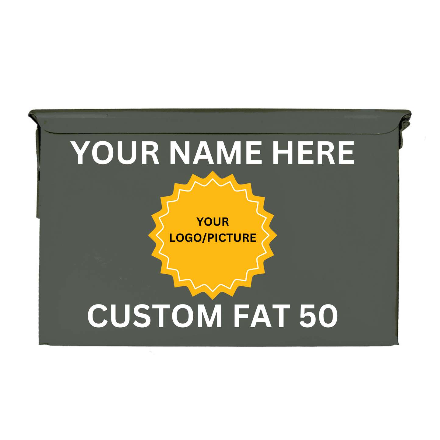 Personalized 50 Cal Ammo Can