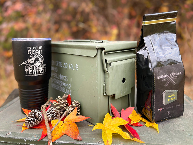 5.56MM 50 CAL (CALIBER) AMMO CAN (1) Insulated Coffee Tumbler