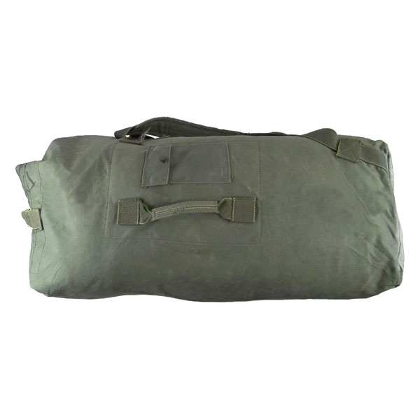 Duffel Bag. Mildew resistant, water repellent nylon duck, cylindrical shape