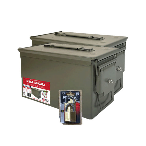 2 Renewed Ammo Cans And Lock Kit
