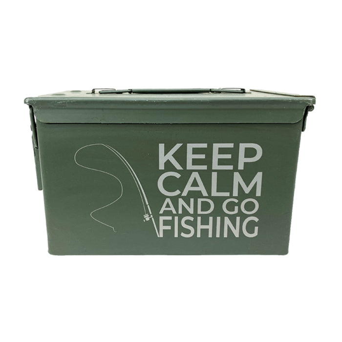 Laser Engraved Ammo Can "KEEP CALM AND GO FISHING"