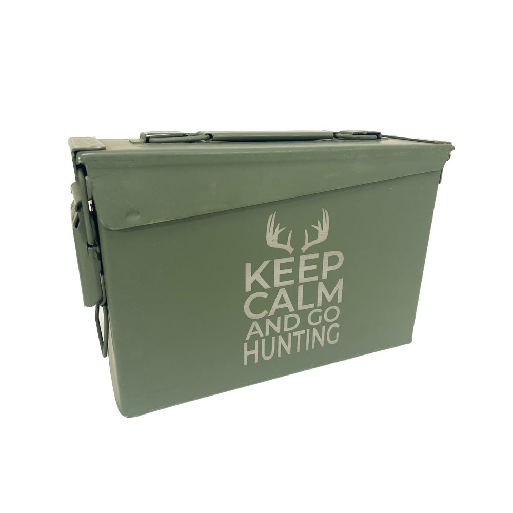 Laser Engraved Ammo Can "KEEP CALM AND GO HUNTING"