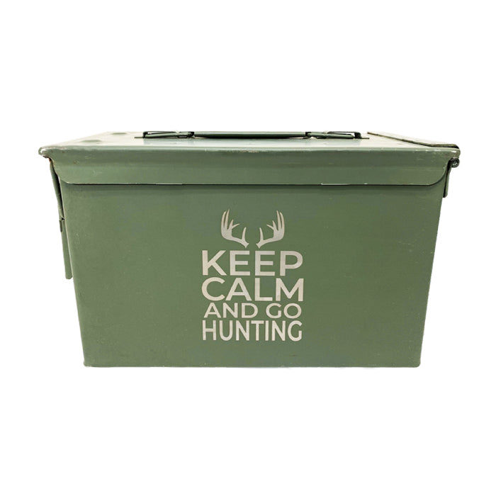 Laser Engraved Ammo Can "KEEP CALM AND GO HUNTING"