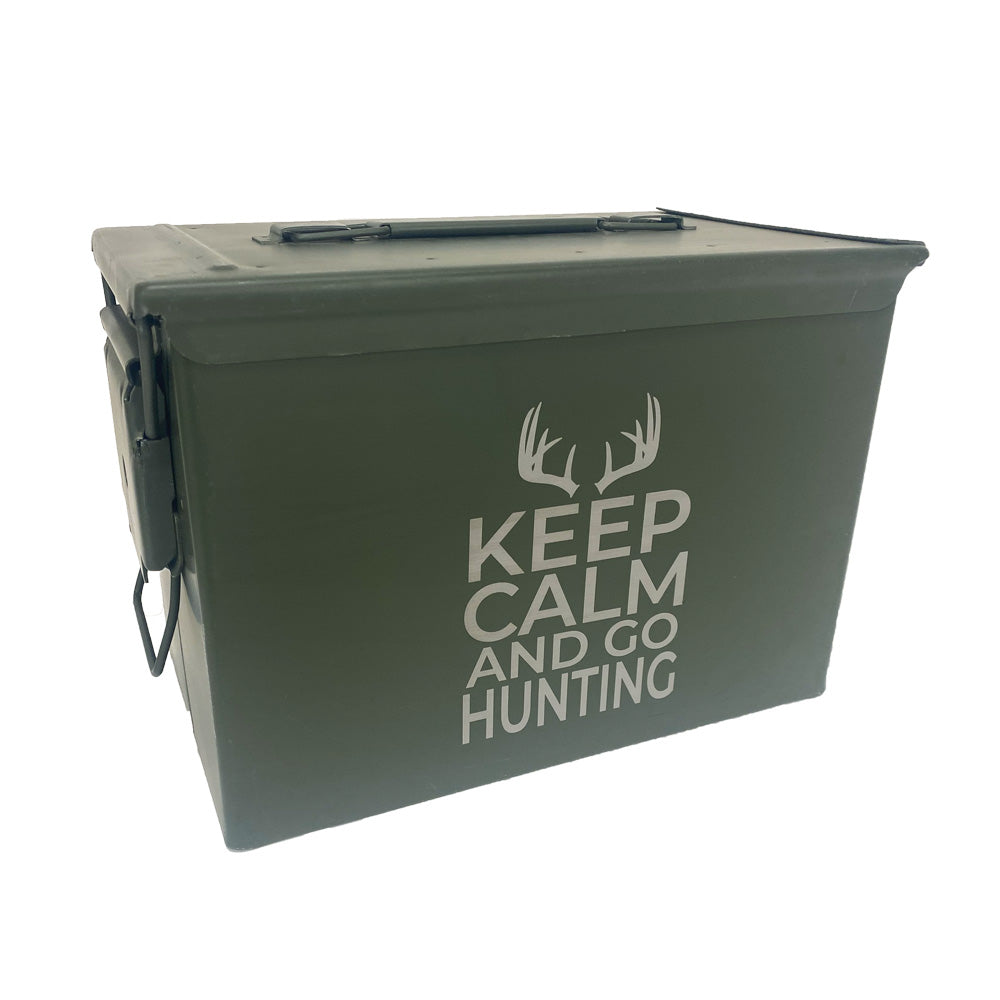 Laser Engraved Ammo Can "KEEP CALM AND GO HUNTING"