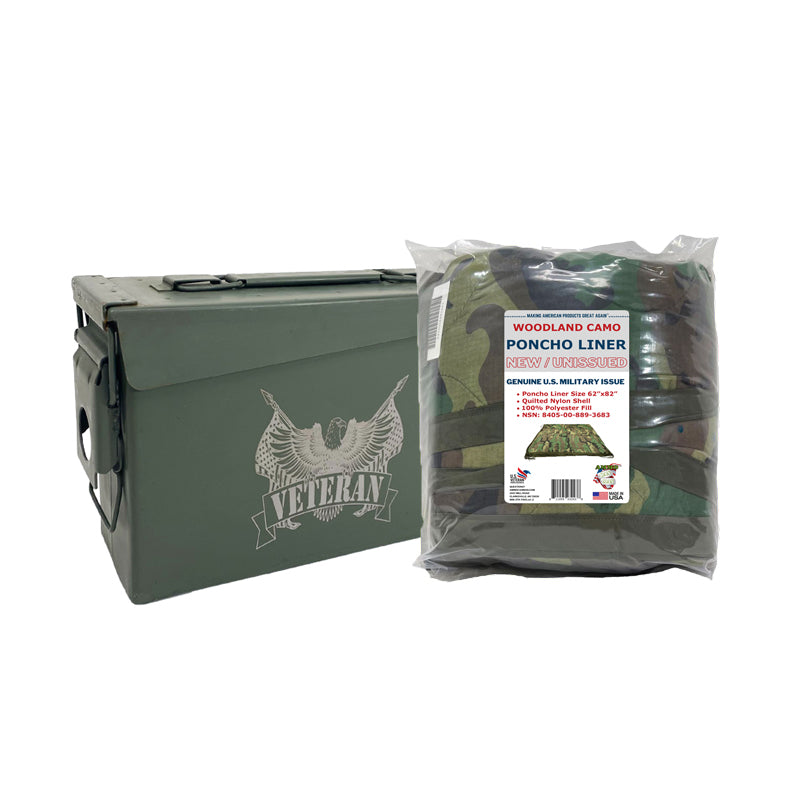 Laser Engraved VETERAN Ammo Can - Air Force, Army, Coast Guard, Navy, Marine or Veteran