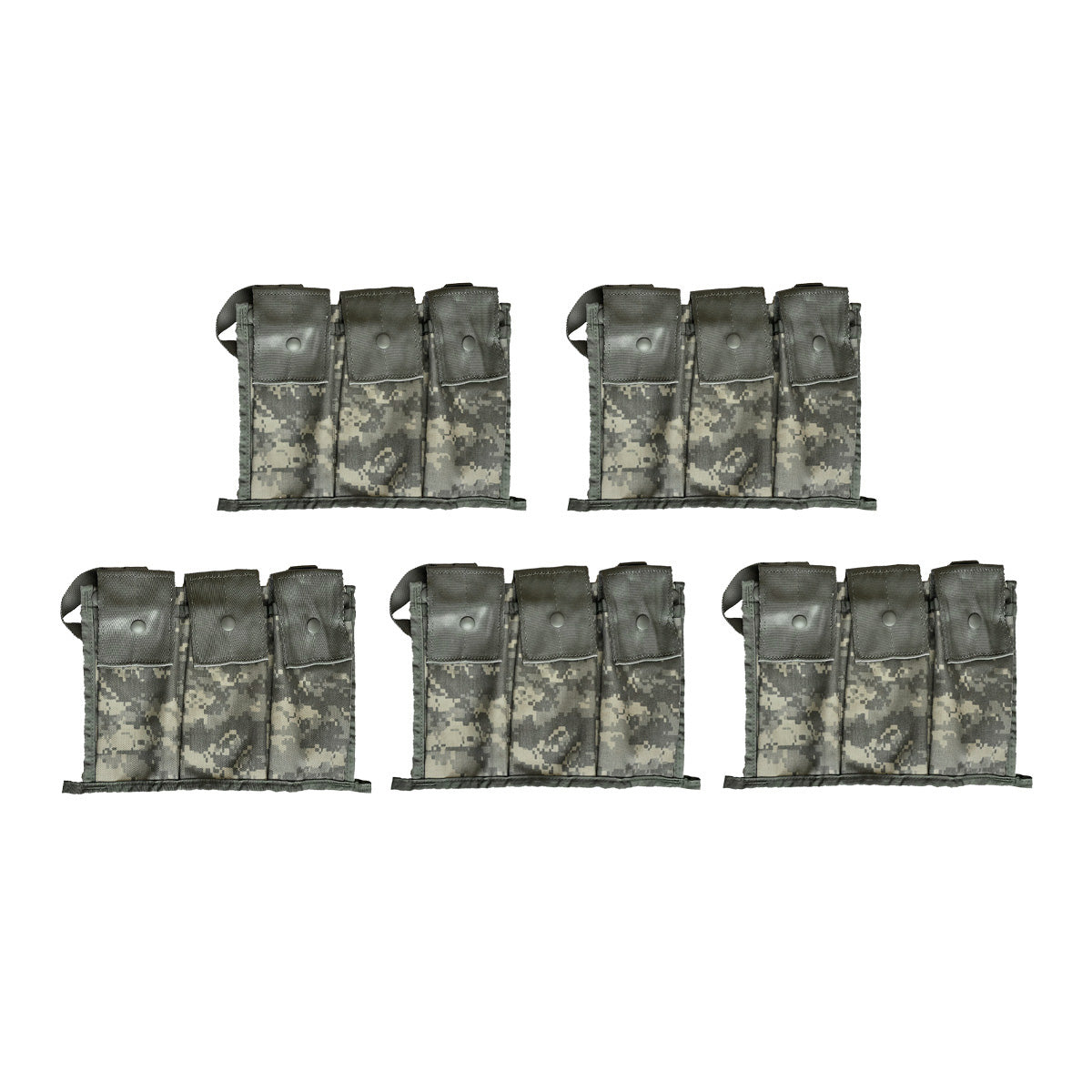 The Molle II Bandoleer ACU Digital Pouch is designed to attach to the inside of the Molle II Rucksack