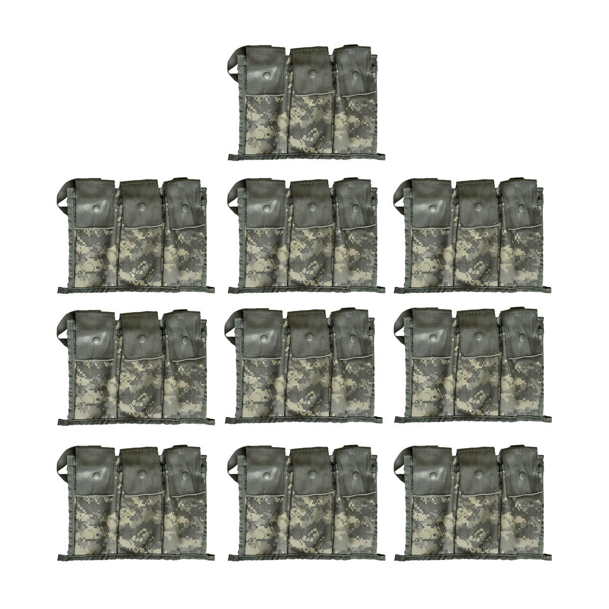 The Molle II Bandoleer ACU Digital Pouch is designed to attach to the inside of the Molle II Rucksack