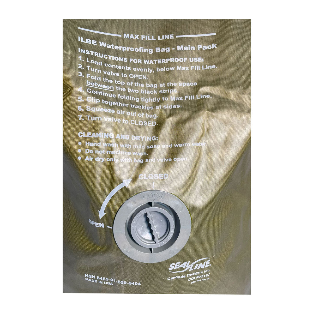 56 Liter SealLine ILBE Waterproof Pack Liner