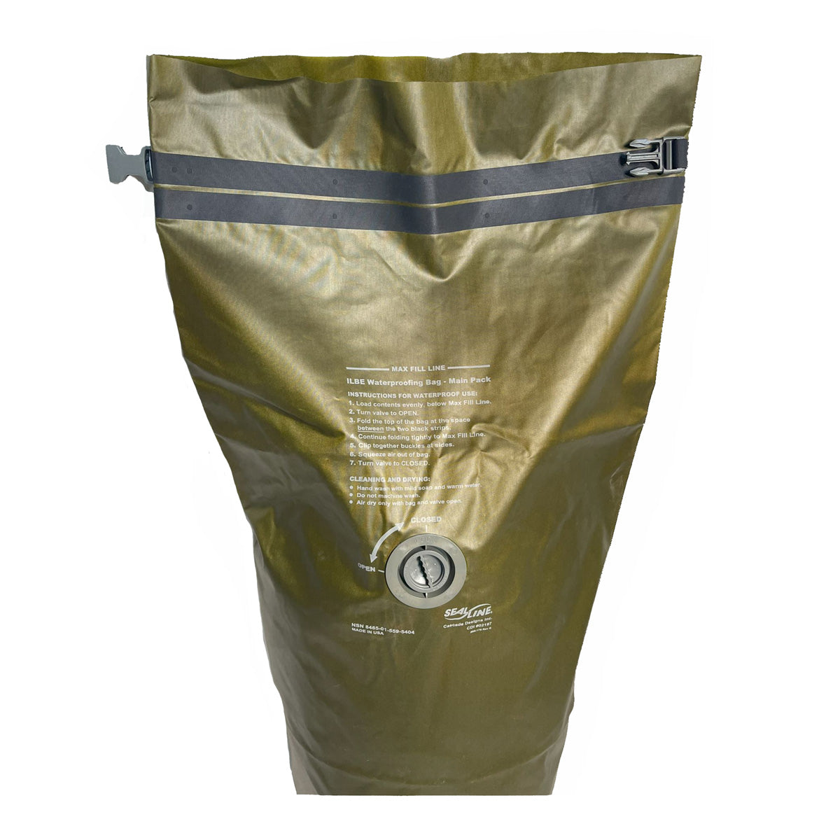 SealLine ILBE Waterproof Pack Liner was designed in conjunction with the US Marine Corps