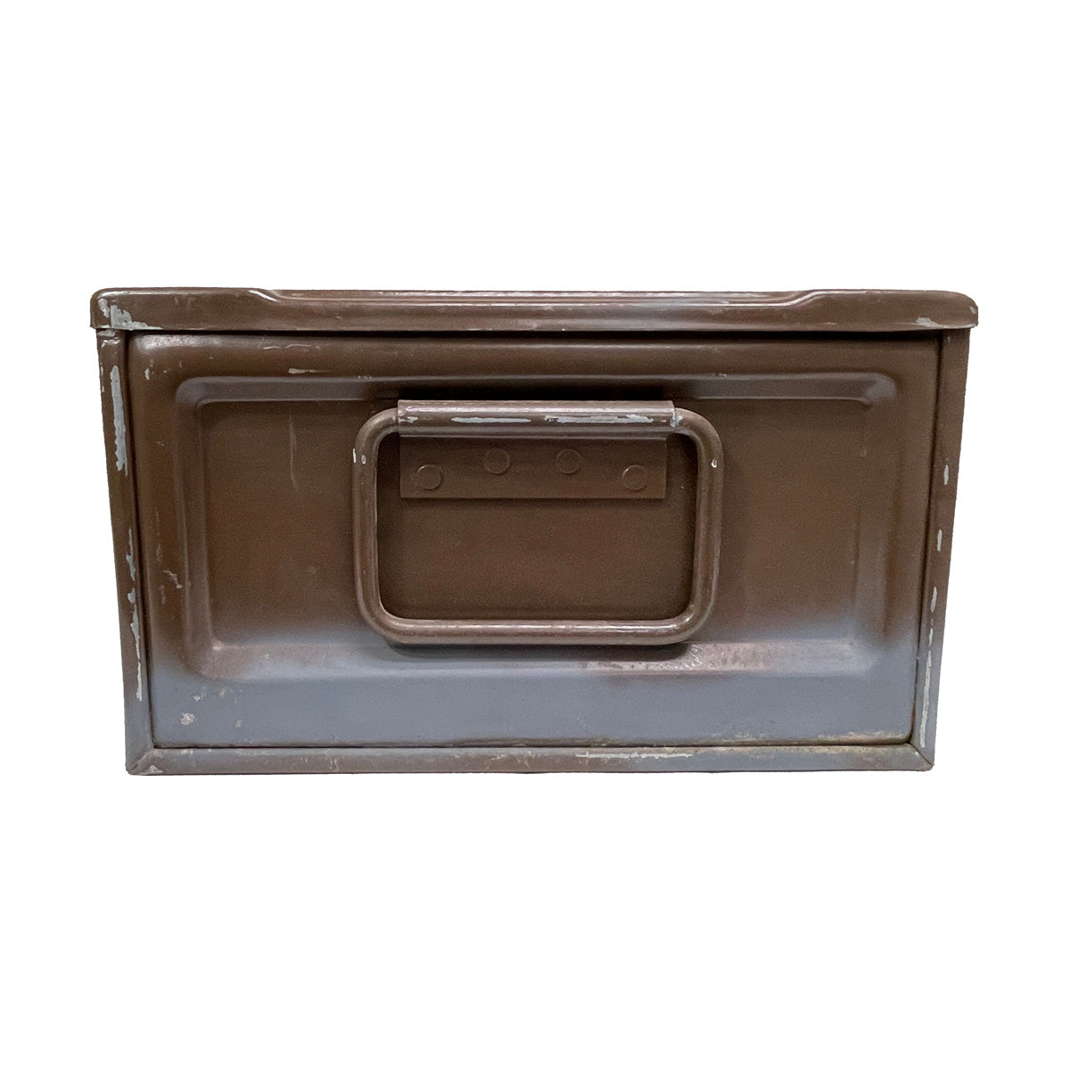 81mm Ammo Can Brown M252 Storage U.S Military Issue Mortar Case Side