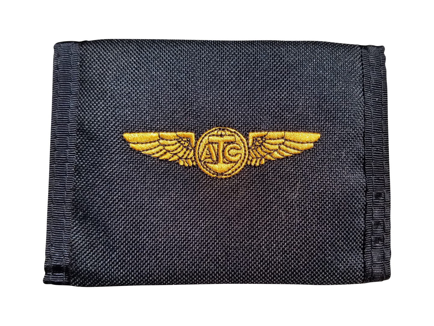 High Velocity Military Wallets. Each wallet has a logo and ID window.