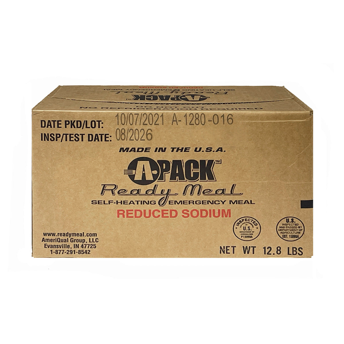 APack MRE (Meal Ready to Eat) Case 12 Meals Singles