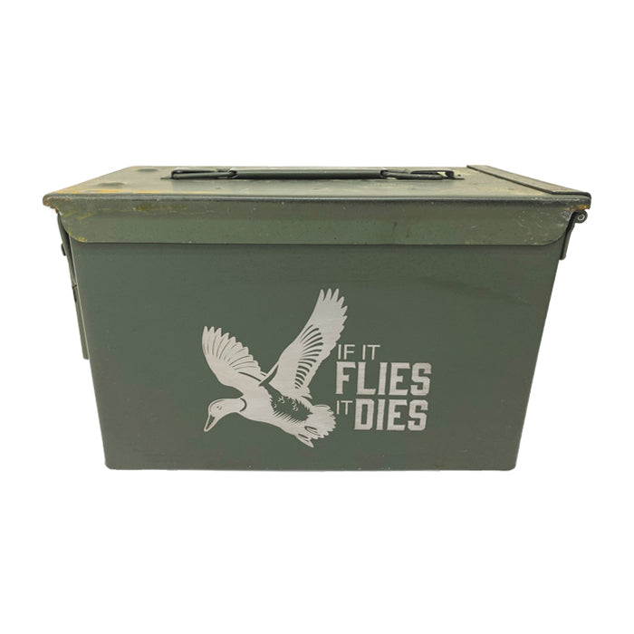 Laser Engraved "Veteran"Grade 1 30 Cal Ammo Cans - If It Flies