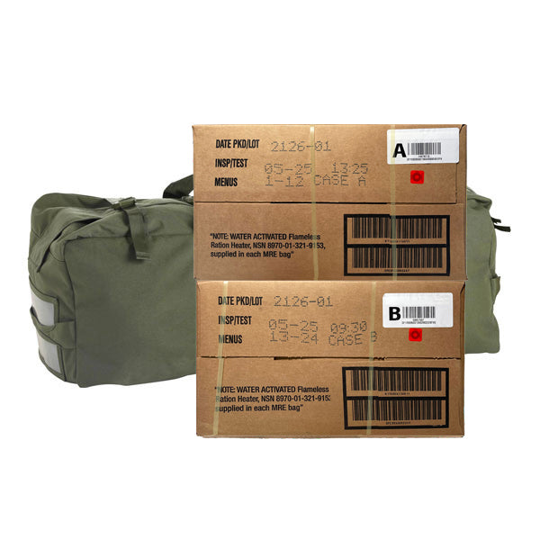 MILITARY MRE CASE DUFFLE BAG COMBO