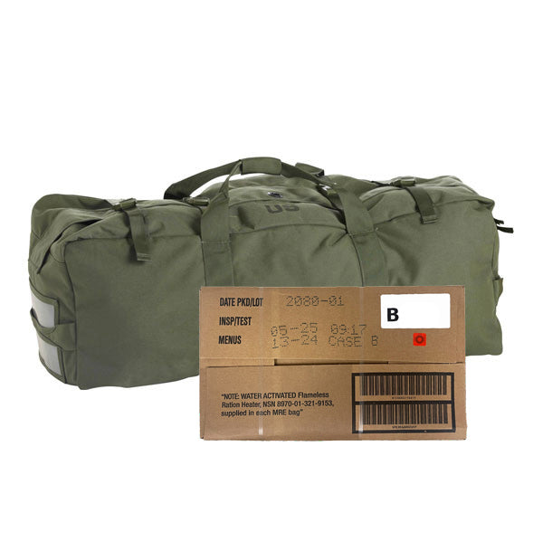 MILITARY MRE CASE DUFFLE BAG COMBO