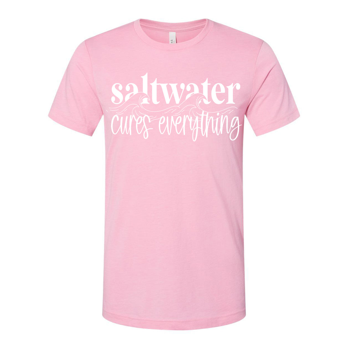Saltwater Cures Everything Unisex Short Sleeve Tee. The Unisex Heather CVC Short Sleeve Tee