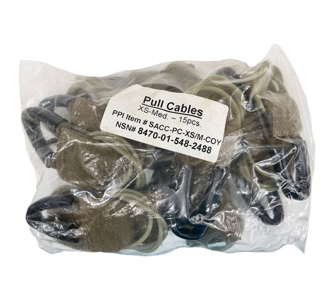 Modular Tactical Vest Pull Cables 15 Pack Coyote Brown New