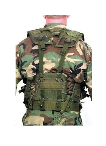 Woodland Camouflage Enhanced Tactical Load Bearing Vest - 8415-01-296-8878