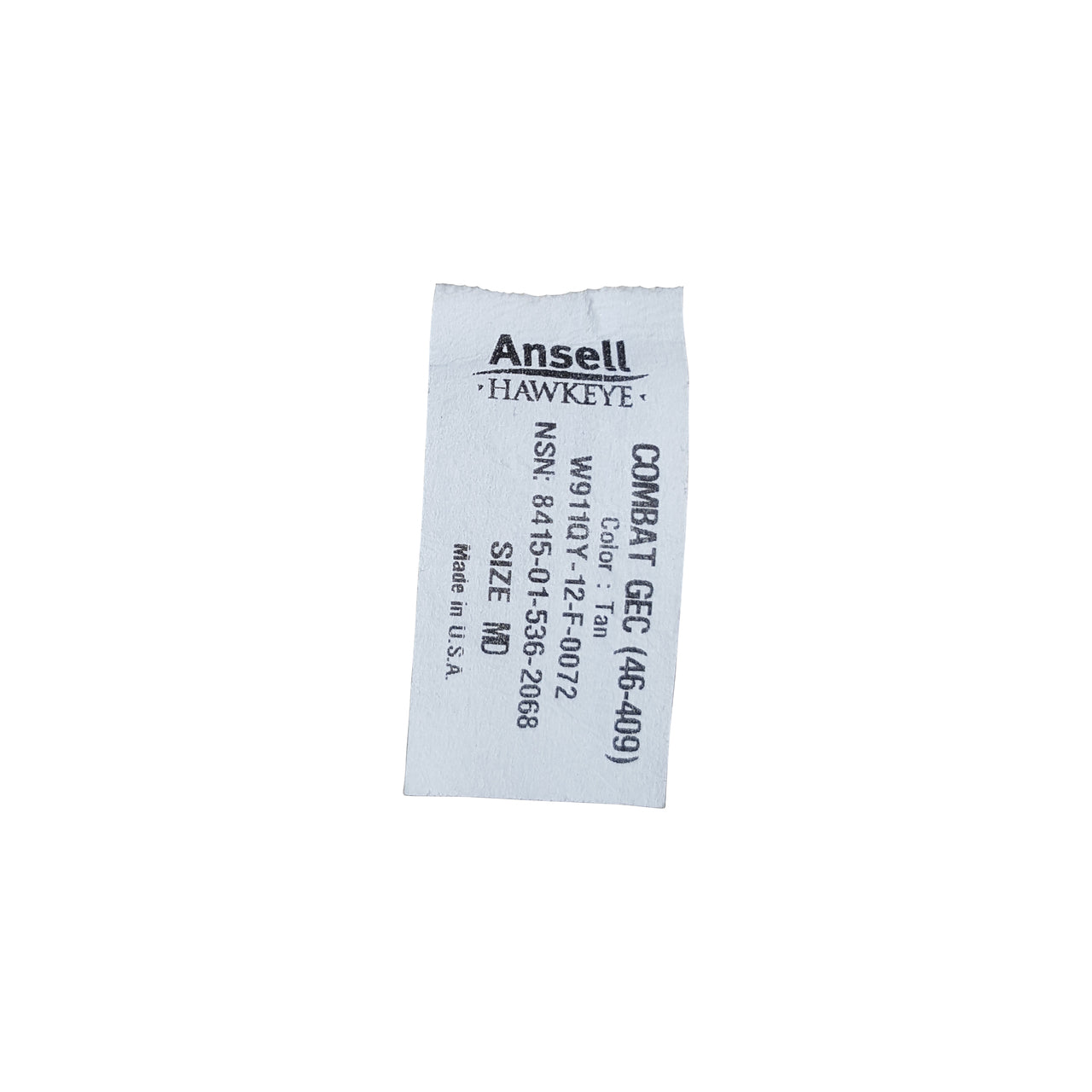 Ansell 46-409 Combat Frog Gloves - New - NSN: 8415-01-536-2068