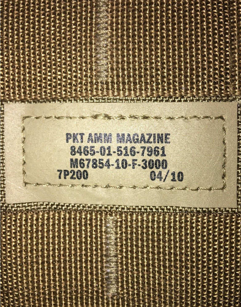 New USMC FSBE 3-Mag Bandoleer label - NSN: 8465-01-516-7961