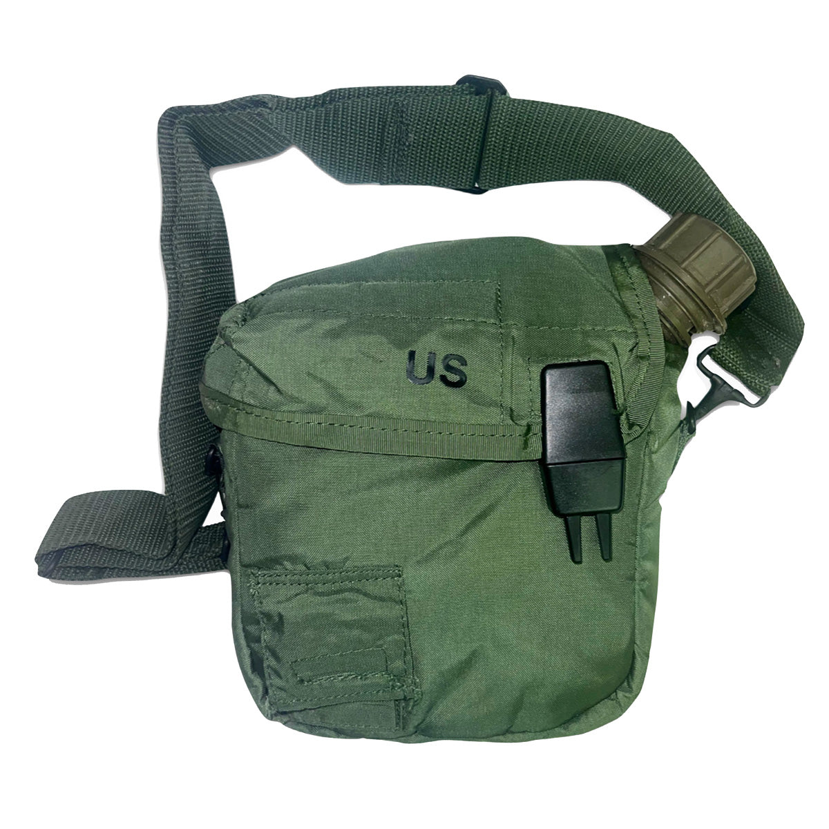 Official US Military 2 QT Collapsible Water Canteen + Insulated Olive Drab Green Pouch
