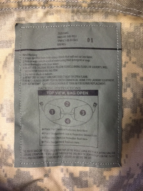 JSLIST Bag - NSN: 8465-01-540-9951