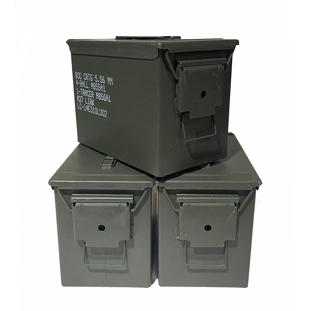 Fat 50 Cal Ammo Cans 3 pack