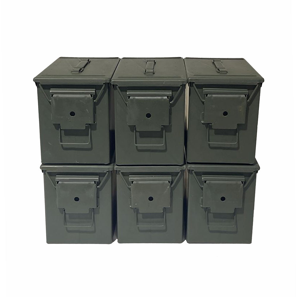 Fat 50 Cal Ammo Cans 6 pack
