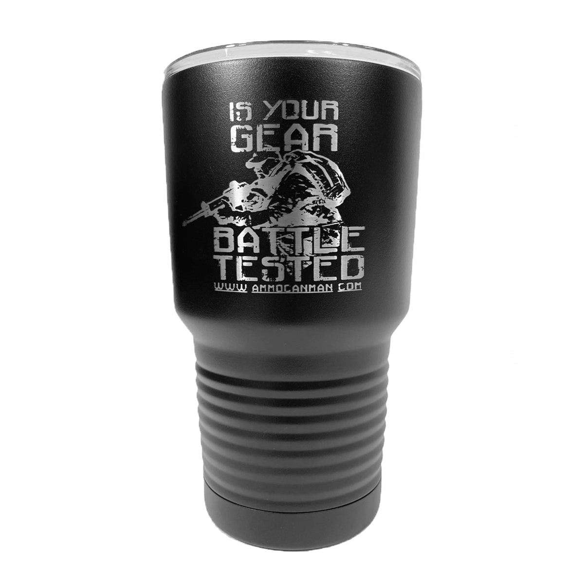 get your gear Is Your Gear Battle Tested" Insulated Coffee Tumbler