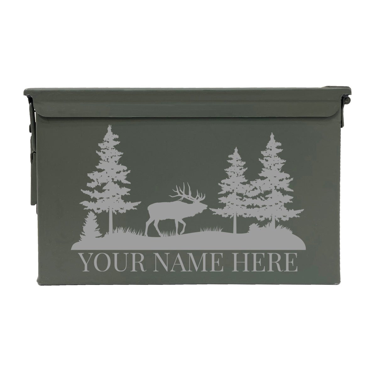 Laser Engraved - ELK - Used Grade 1 Ammo Cans - 30 Cal, 50 Cal or Fat 50