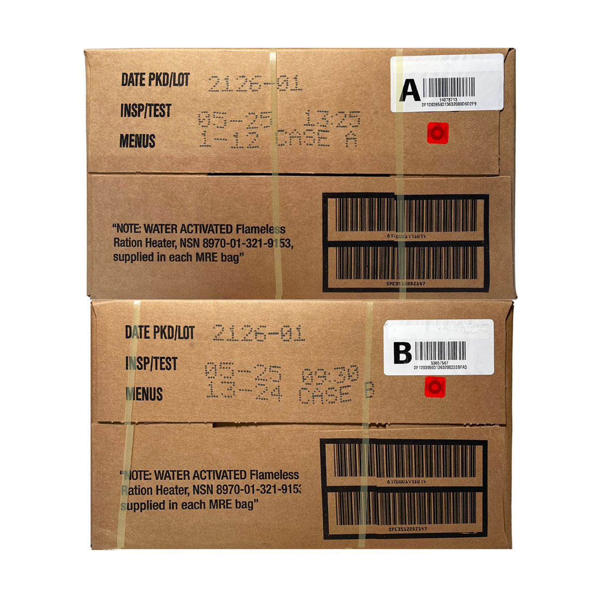 MILITARY MRE A AND B CASE CERTIFIED -