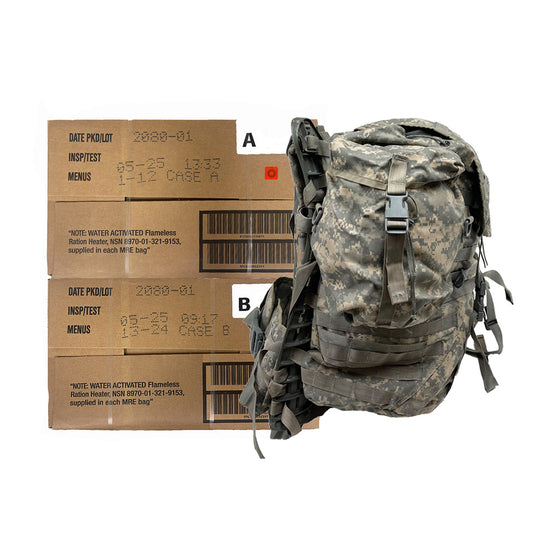 Military MRE ACU Ruck Combo