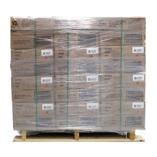 Military MRE Pallet. Mres are intended to last for extended periods of time.