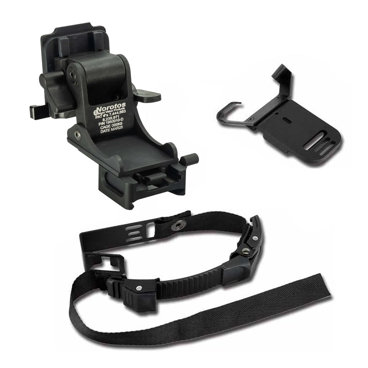 NVG Helmet Rhino Mount II 1955010-2 Titanium ACH Mount - Norotos