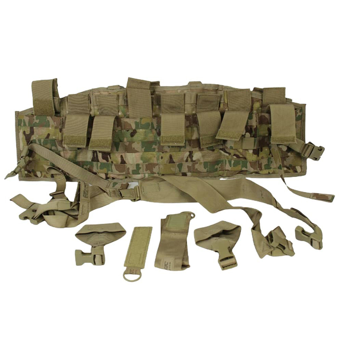OAREA Chaleco de Pecho táctico Rig Assault 500D Molle Chaleco táctico Multicam con múltiples OAREA Chaleco de Pecho táctico Rig Assault 500D Molle Chaleco táctico Multicam con múltiples