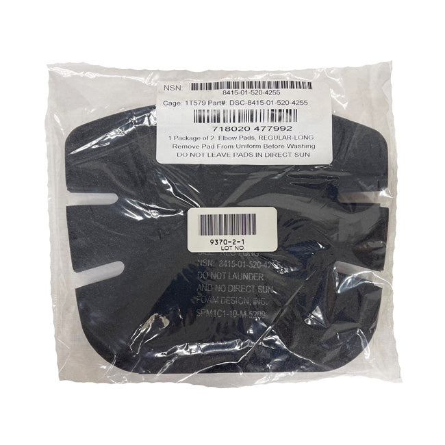Neoprene Elbow Pad Inserts US Military Issue (Regular Long) - New - NSN: 8415-01-520-4255