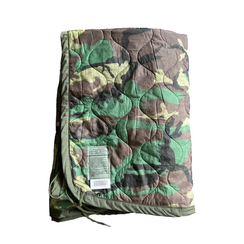 Woodland Camo Poncho Liner Label - New - NSN: 8405-00-889-3683