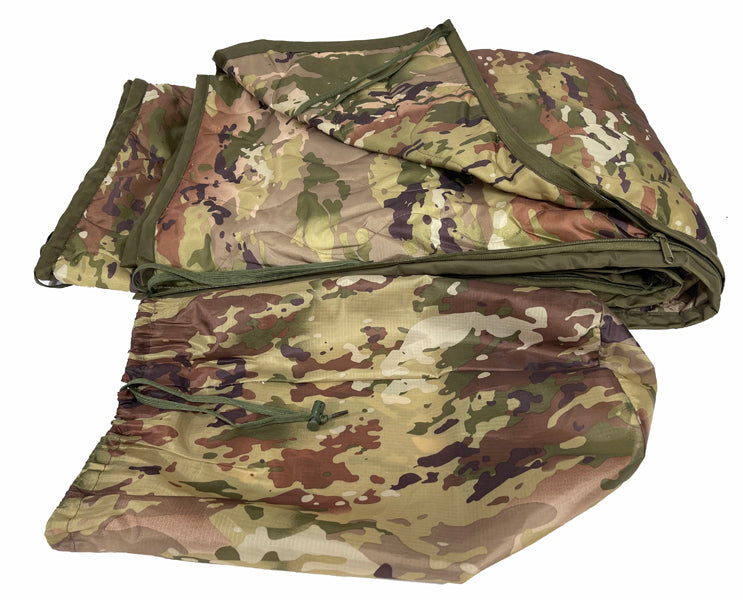 Multicam Poncho Liner w/Zipper - Includes Carry Case New