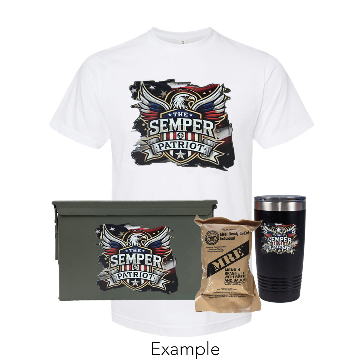 Mre Meal, Personalized Shirt, Tumbler, Ammo Can - Combo