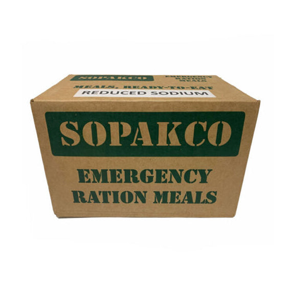 SOPAKCO MRE Emergency Ration Meals Low Sodium Case