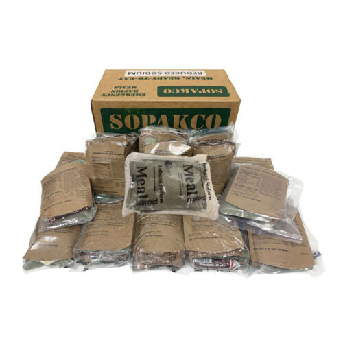 SOPAKCO MREs Emergency Ration Meals Low Sodium