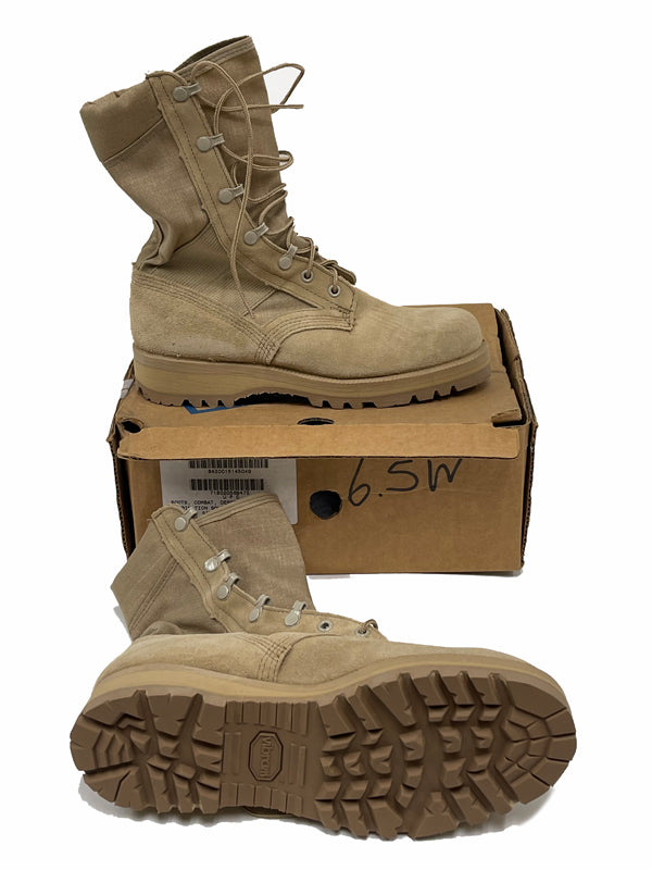 wellco desert tan combat boots sole