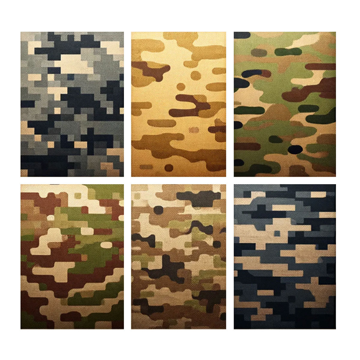 military colors and camouflage