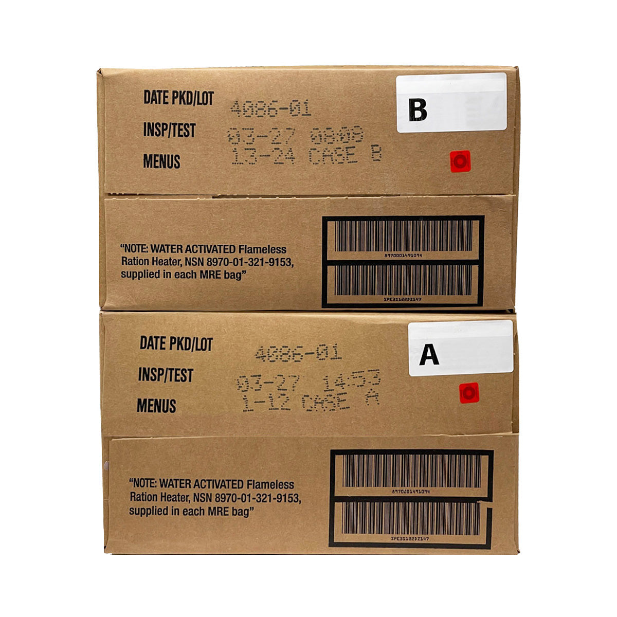 Mre Case Color Code Sticker ALL MRES – Ammo Can Man