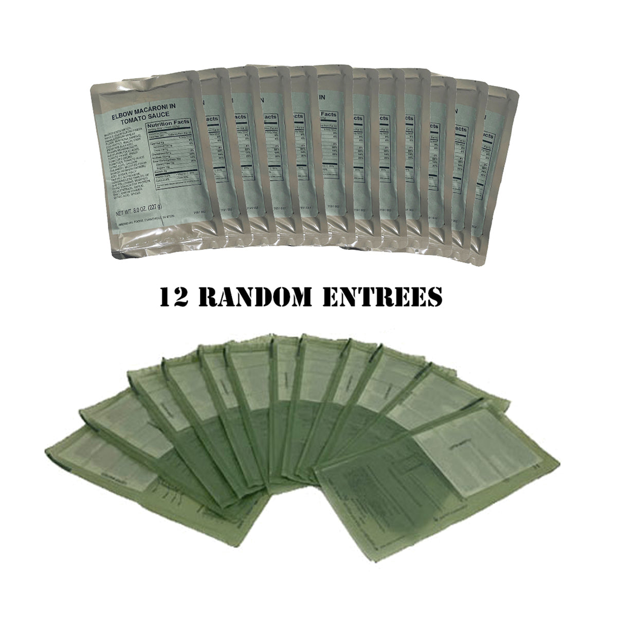 MRE Entrees w/Options