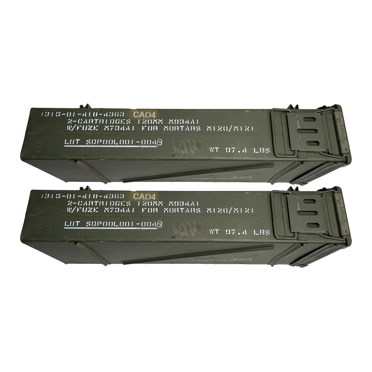120MM Military Surplus Ammo Cans