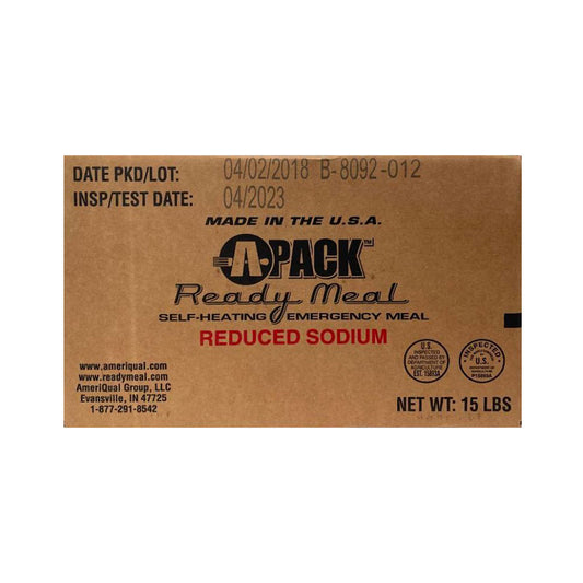 Ameriqual APack MRE Meal Ready to Eat - Inspection Date 2023 - 1 Case 12 Meals